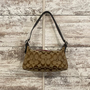 BROWN FABRIC PURSE