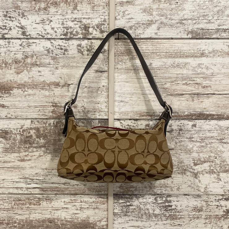 BROWN FABRIC PURSE