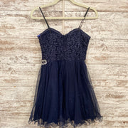 NAVY SHORT DRESS