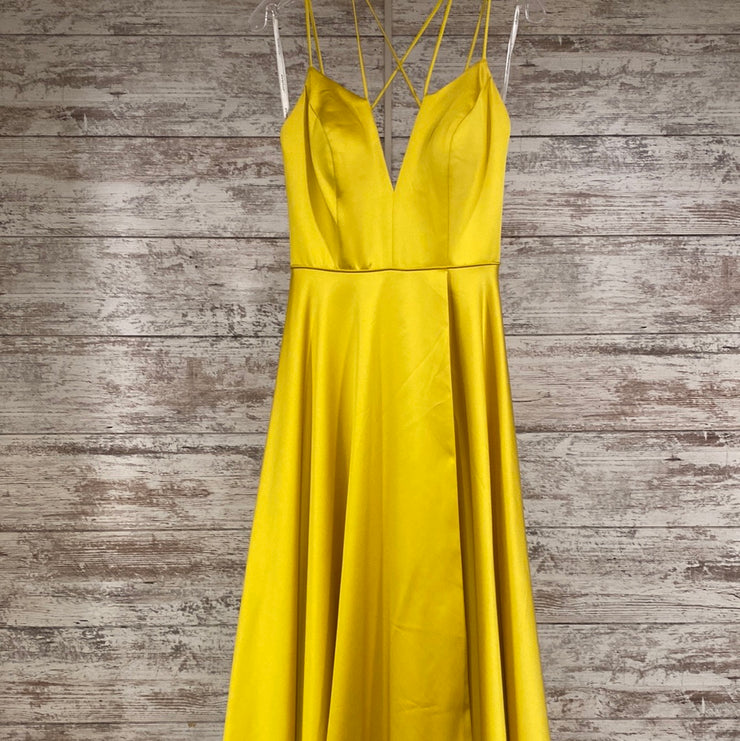 YELLOW A LINE GOWN