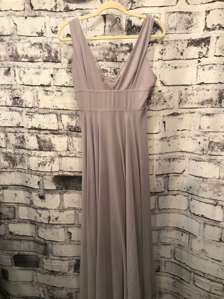 GRAY/LAVENDER LONG GOWN