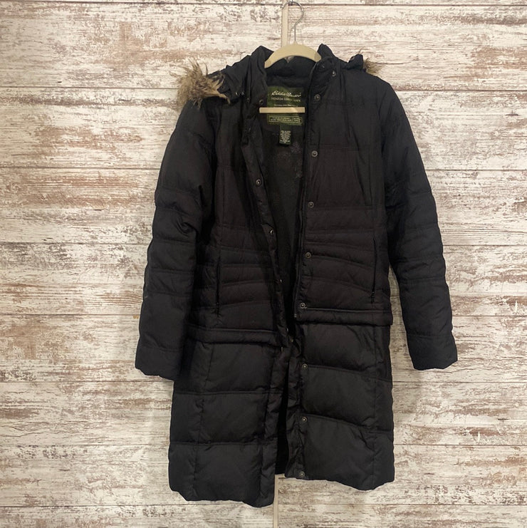 BLACK DETACHABLE DOWN COAT$400