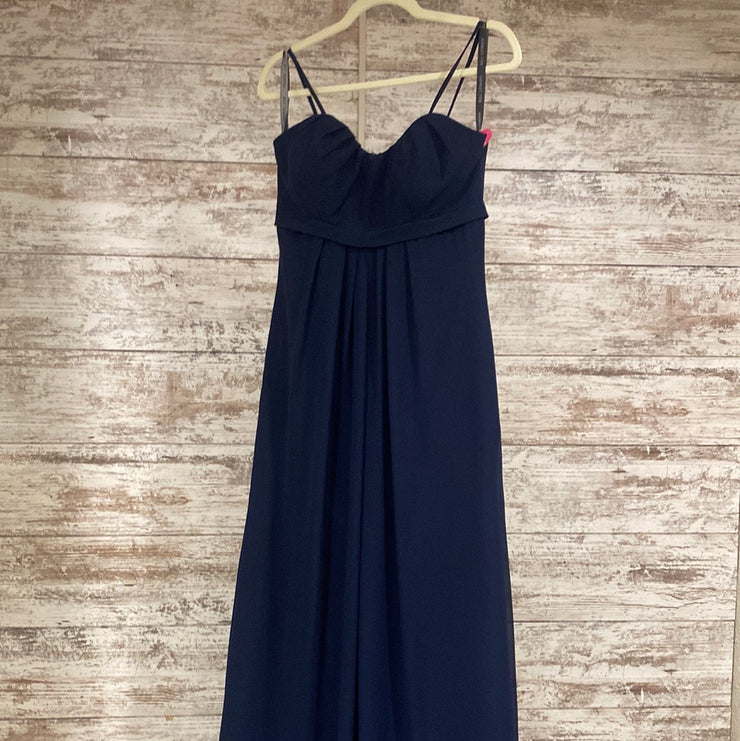 NAVY LONG EVENING GOWN