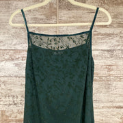 GREEN LONG EVENING GOWN