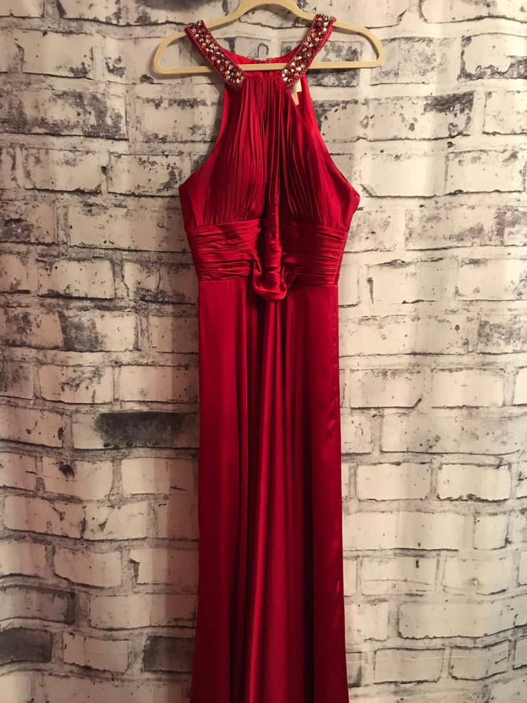 RED LONG EVENING GOWN