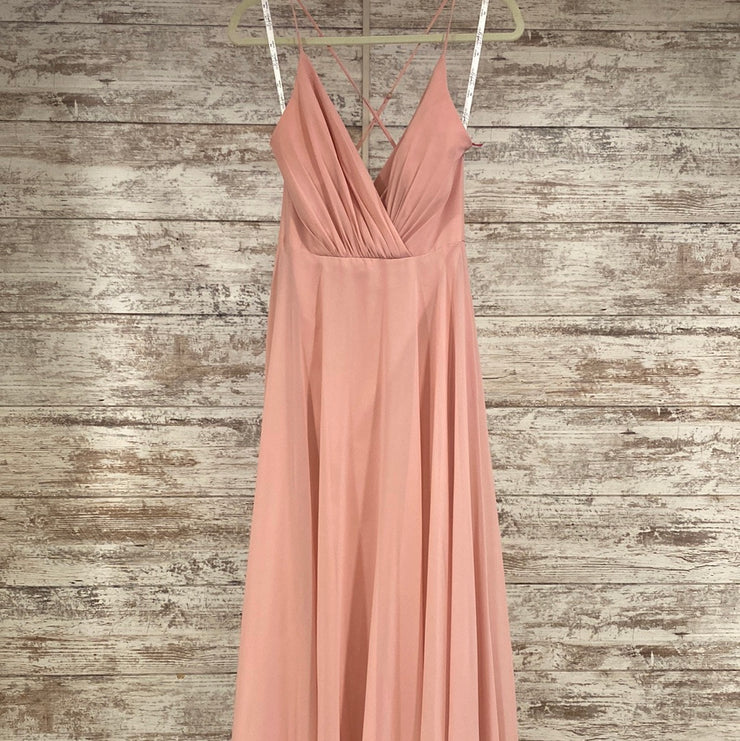 PINK LONG EVENING GOWN