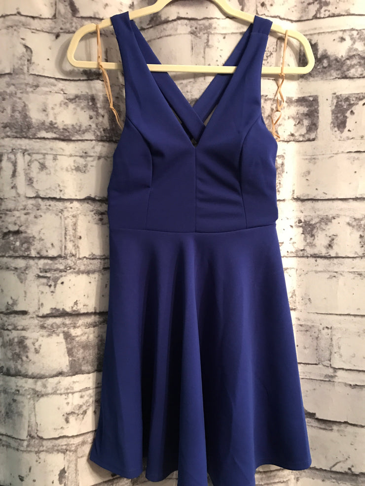 ROYAL BLUE SHORT DRESS