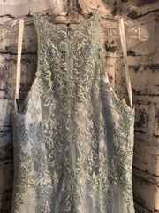 BLUE A LINE GOWN (NEW)