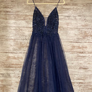 NAVY PRINCESS GOWN