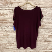 PURPLE SHORT SLEEVE TOP
