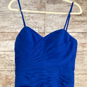 ROYAL BLUE LONG EVENING GOWN