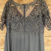 BLUE LONG EVENING GOWN