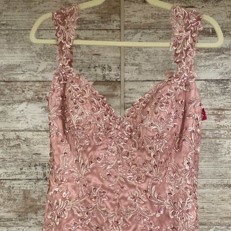 PINK/FLORAL MERMAID GOWN