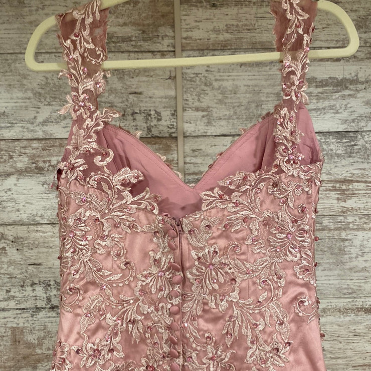 PINK/FLORAL MERMAID GOWN