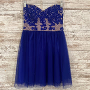ROYAL BLUE SHORT DRESS