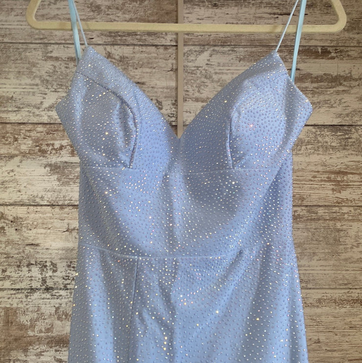 BLUE SPARKLY MERMAID GOWN-NEW