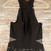 BLACK/FLORAL LONG DRESS