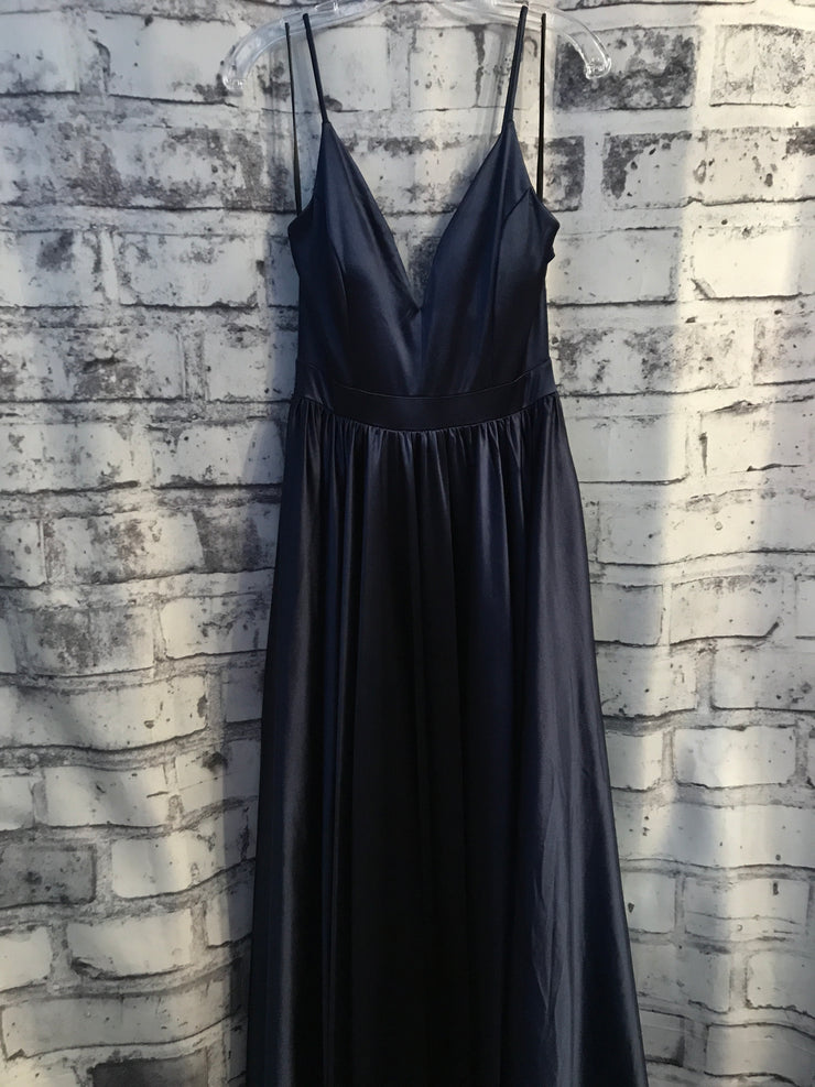 NAVY A-LINE GOWN (NEW)