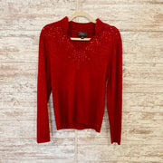 RED SPARKLY SWEATER