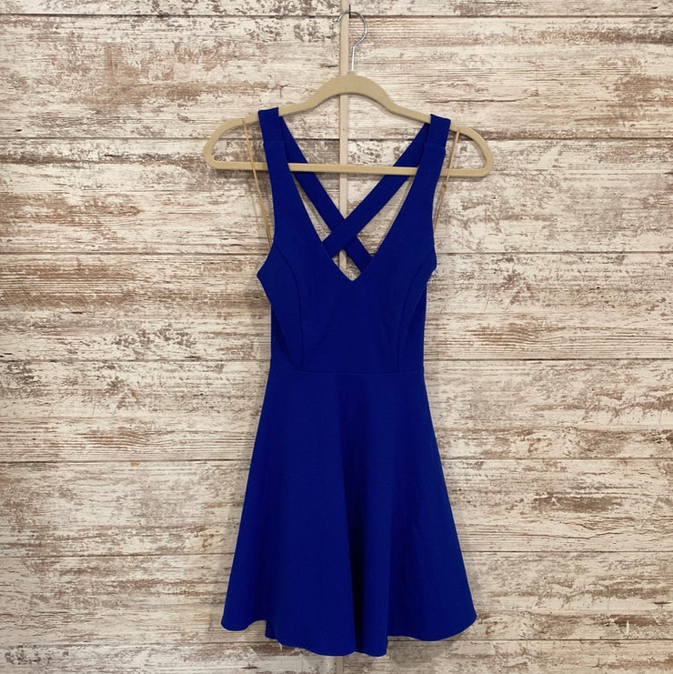 ROYAL BLUE SHORT DRESS