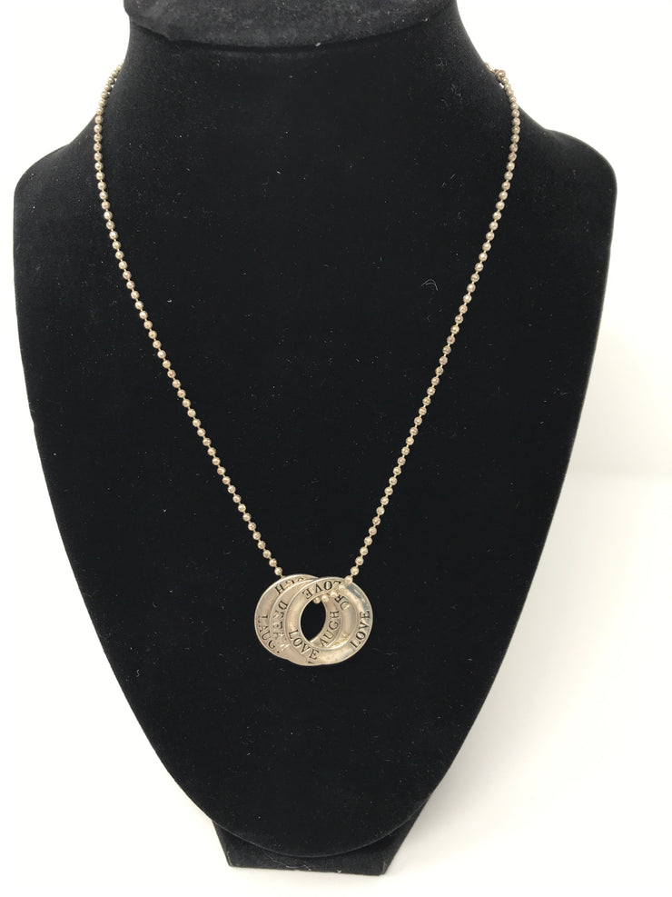 SILVER 3 CIRCLE NECKLACE