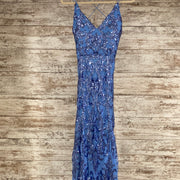 BLUE SPARKLY LONG DRESS