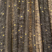 BLACK/GOLD SPARKLY A LINE GOWN