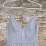 BLUE A LINE GOWN
