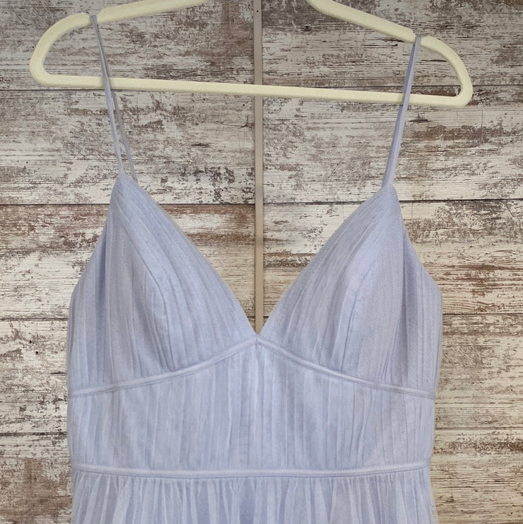 BLUE A LINE GOWN