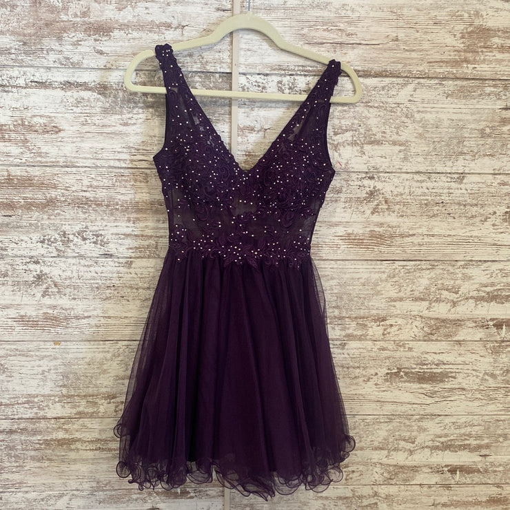 PURPLE SHORT DRESS