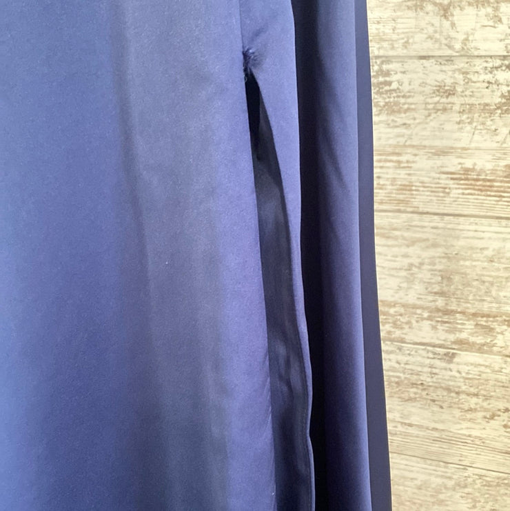 NAVY A LINE GOWN