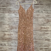 GOLD SEQUIN LONG GOWN (NEW)