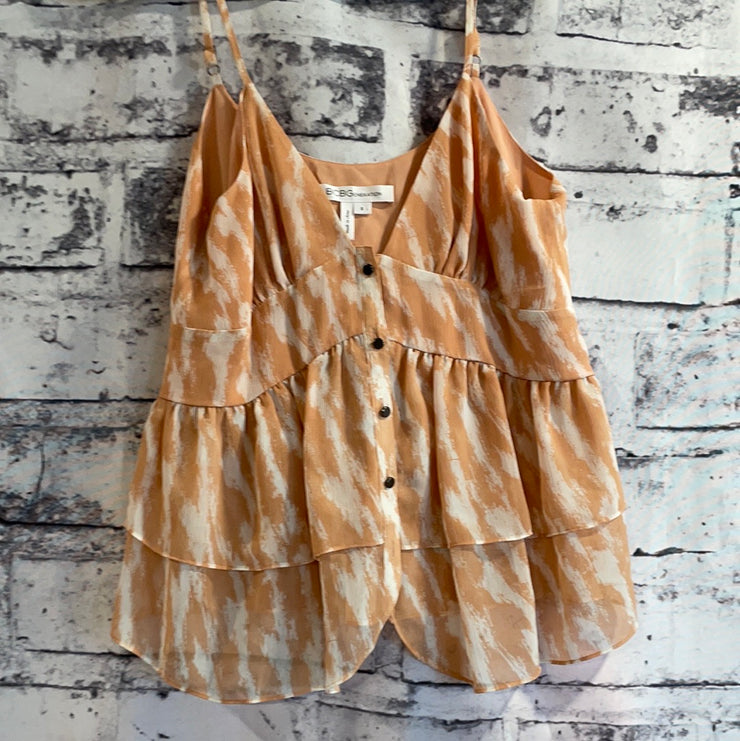 PINK/WHITE SLEEVELESS TOP