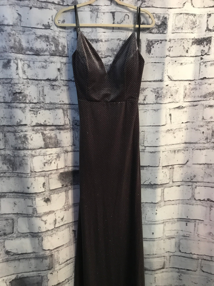 GRAY LONG EVENING GOWN (NEW)