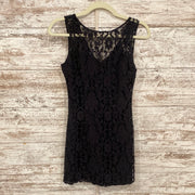 BLACK LACE SHORT DRESS $198