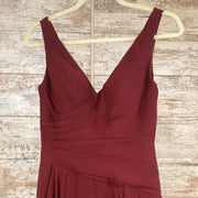 BURGUNDY LONG DRESS