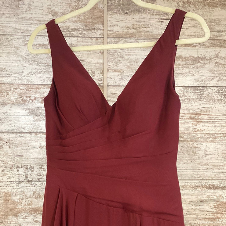 BURGUNDY LONG DRESS