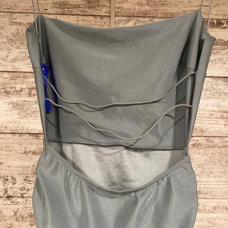 BLUE LONG EVENING GOWN