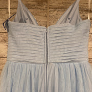 BLUE A LINE GOWN