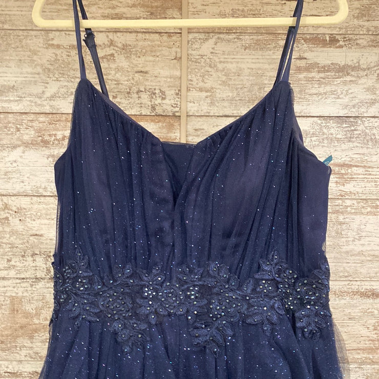 NAVY SPARKLY PRINCESS GOWN