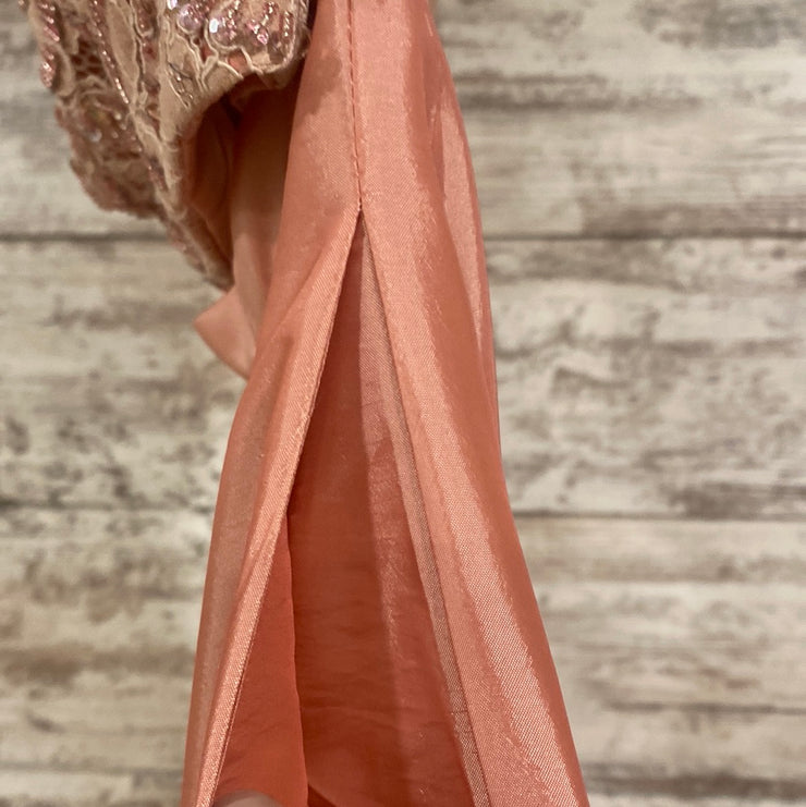 PINK 2 PC. A LINE GOWN SET