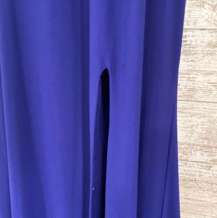 ROYAL BLUE LONG EVENING GOWN