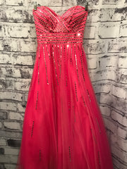 PINK A LINE PRINCESS GOWN