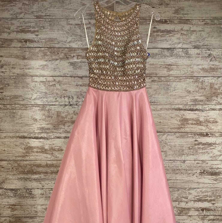 PINK A LINE GOWN