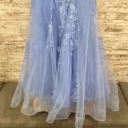 BLUE/FLORAL MERMAID GOWN