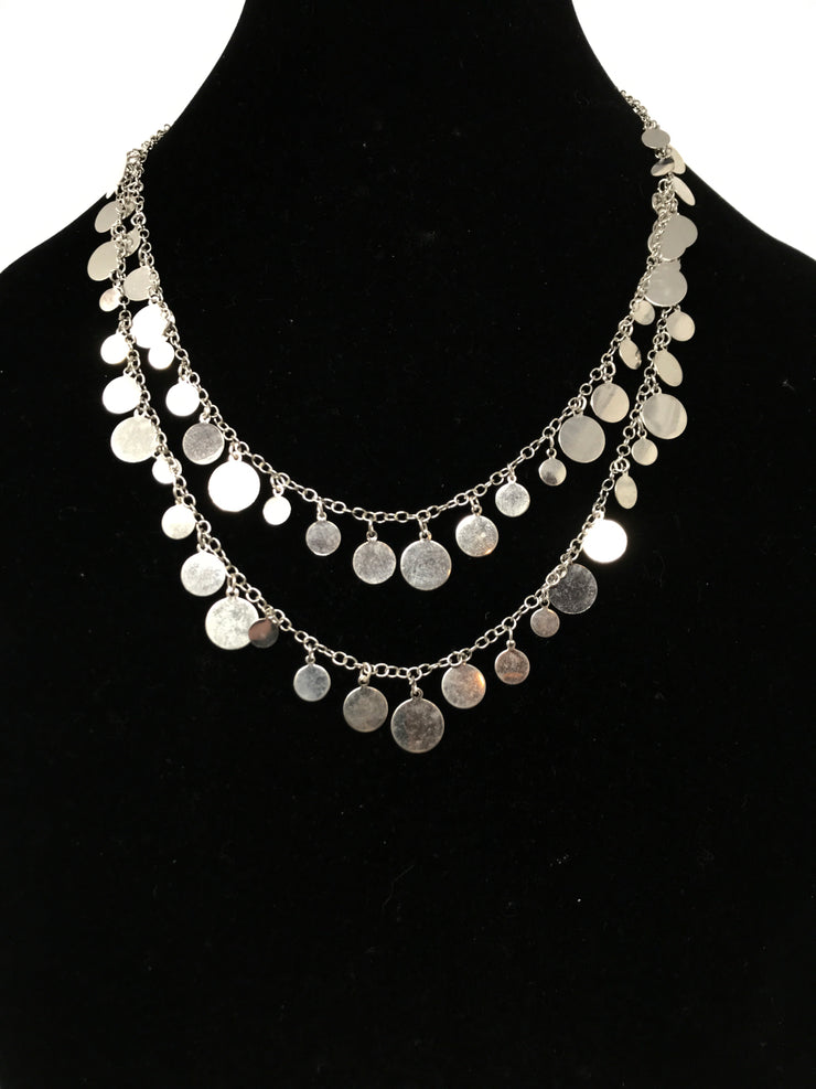 MINI CIRCLES SILVER NECKLACE