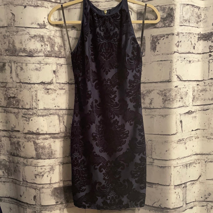 NAVY/FLORAL SHORT DRESS (NEW)