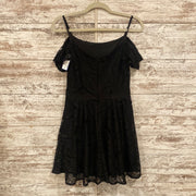 BLACK LACE SHORT DRESS