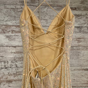 PINK SPARKLY LONG DRESS