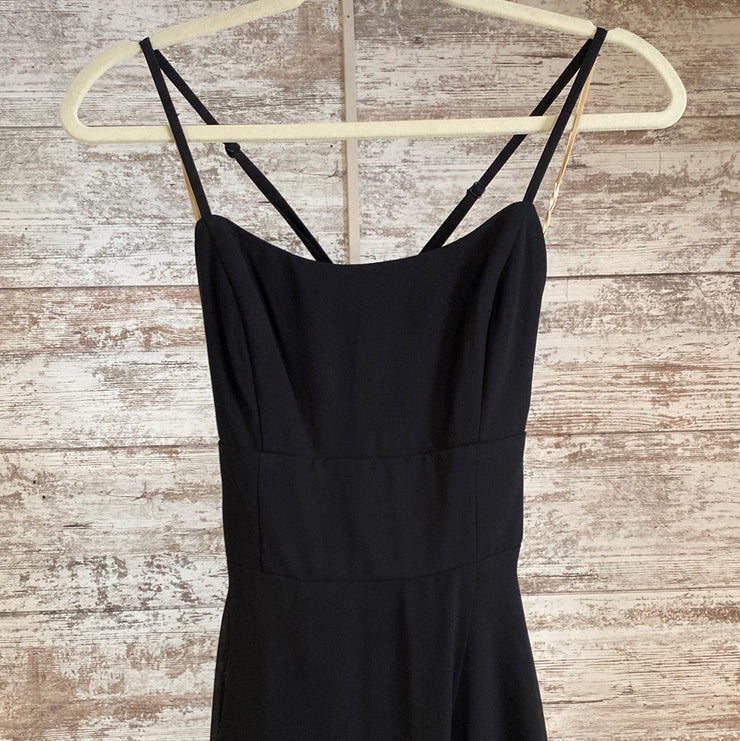 BLACK LONG EVENING GOWN